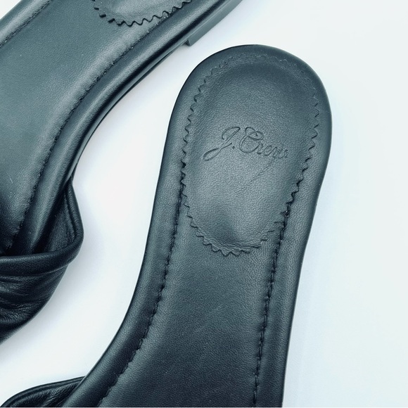 NWOT J Crew Knotted Slide Sandal Black 9 - Picture 4 of 10